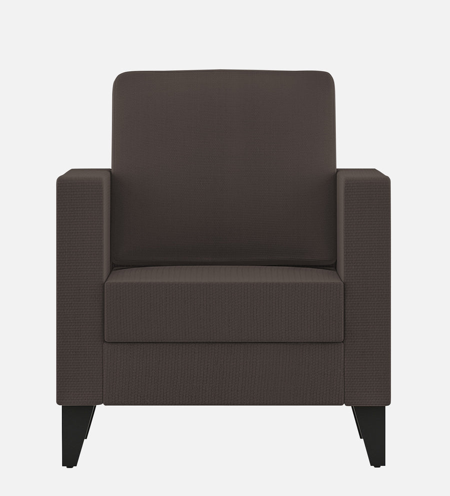 Nori Fabric 1 Seater Sofa In Caspa Brown Colour - Febonic Living