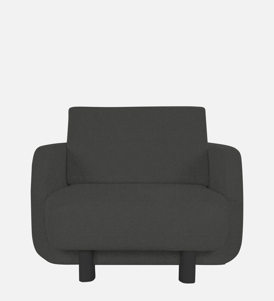 Varu Fabric 1 Seater Sofa In Charcoal Grey Colour - Febonic Living