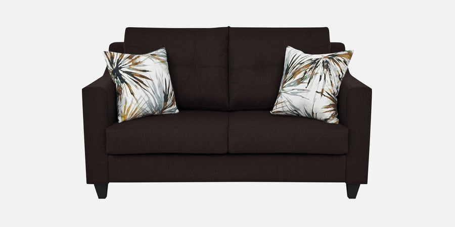 Welly Fabric 2 Seater Sofa In Dark Brown Colour - Febonic Living