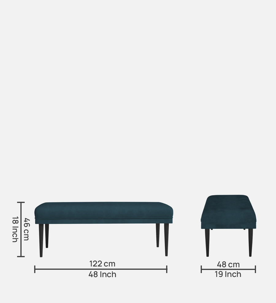 Summer Fabric Bench In Harbour Blue Colour - Febonic Living