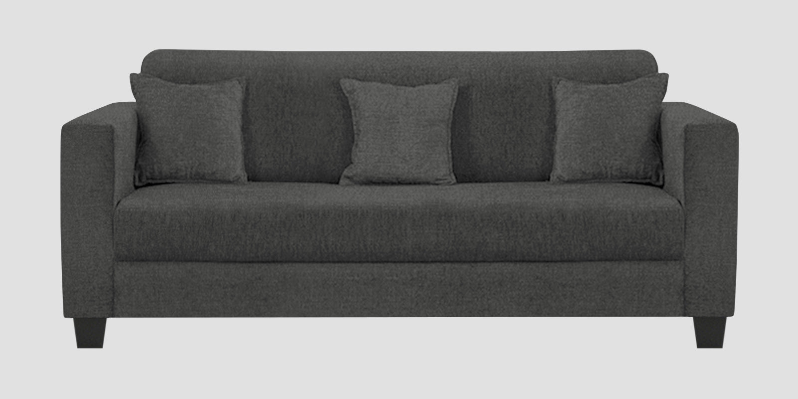 Nebula Fabric 3 Seater Sofa In Charcoal Grey Colour - Febonic Living