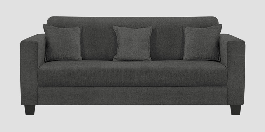 Nebula Fabric 3 Seater Sofa In Charcoal Grey Colour - Febonic Living