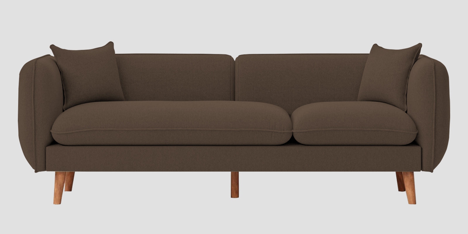 Reva Fabric 3 Seater Sofa In Rosy Brown Colour - Febonic Living