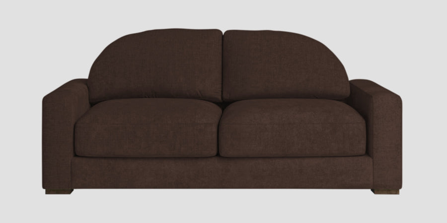 Dara Fabric 2 Seater Sofa In Coffee Brown Colour - Febonic Living