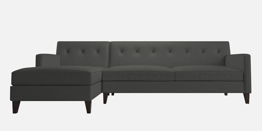 Miller Fabric Rhs Sectional Sofa 3 Lounger In Charcoal Grey Colour - Febonic Living