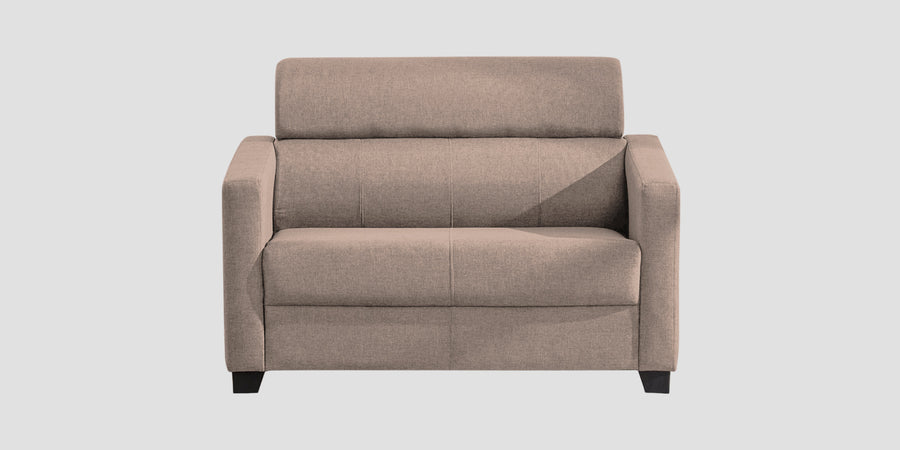 Devo Fabric 2 Seater Sofa In Kadhi Beige Colour - Febonic Living