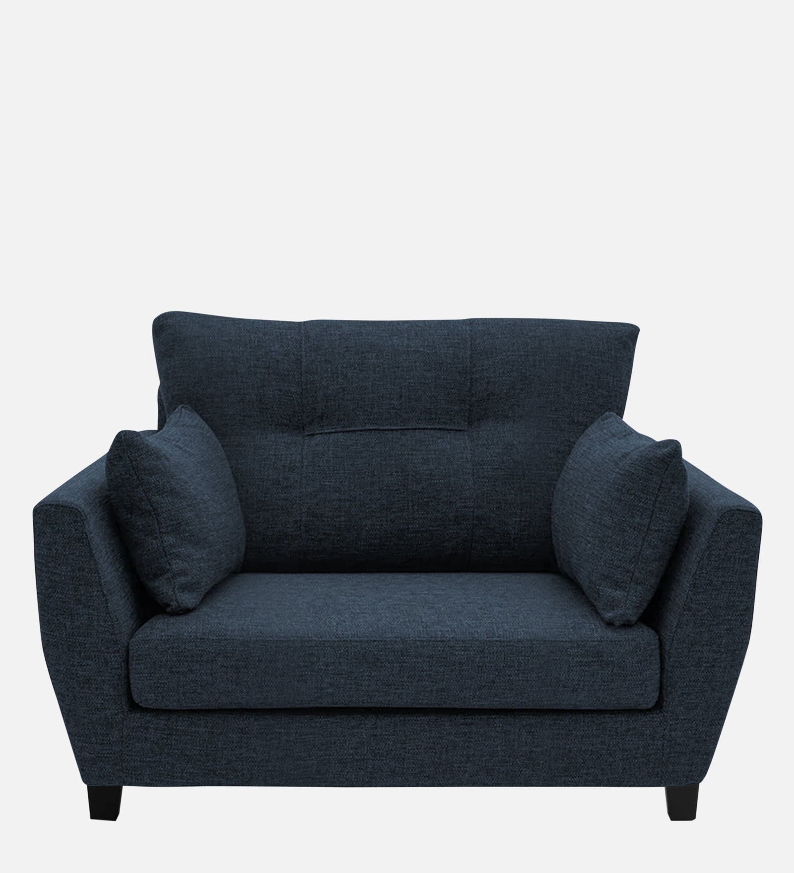 Mario Fabric 1 Seater Sofa in Denim Blue Colour