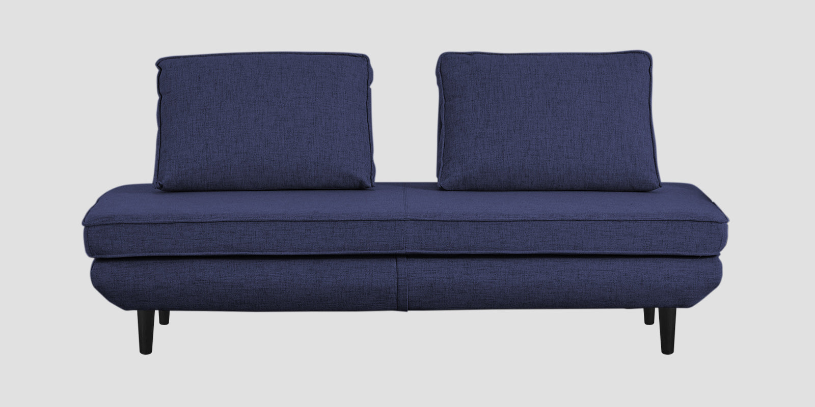 Hiver Fabric Day Bed Sofa In Slate Blue Colour With Back Rest - Febonic Living
