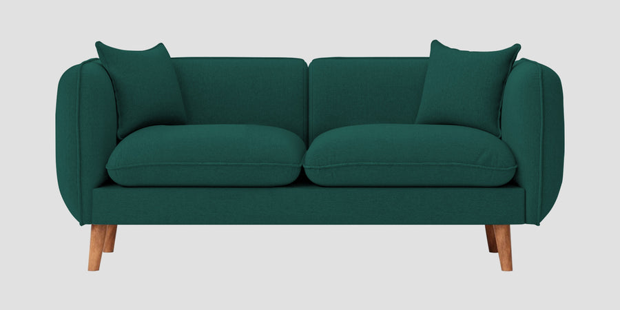 Reva Fabric 2 Seater Sofa In Sage Green Colour - Febonic Living