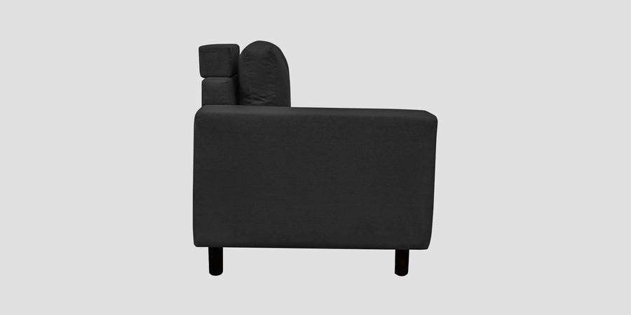 Betty Fabric 6 Seater Rhs Corner Sofa In Stone Grey Colour - Febonic Living