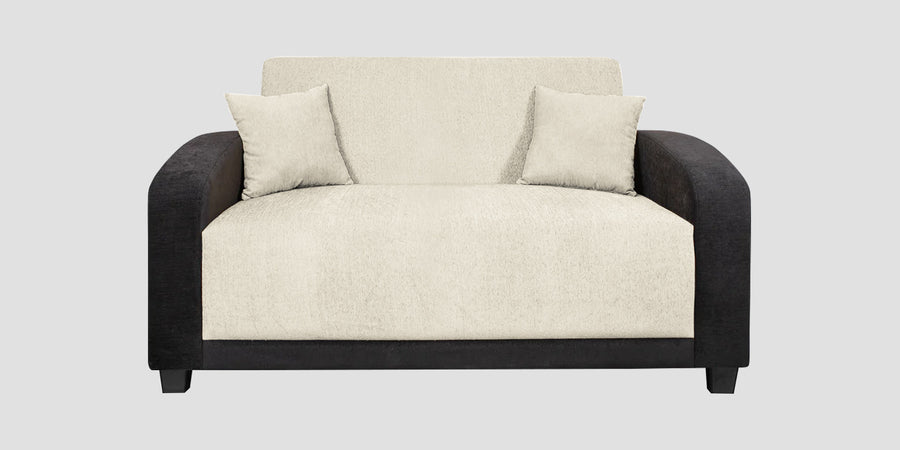 Alex Fabric 2 Seater Sofa In Ivory Cream Colour - Febonic Living