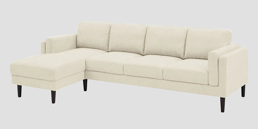 Creata Fabric Rhs Sectional Sofa 3 Lounger In Ivory Cream Colour - Febonic Living