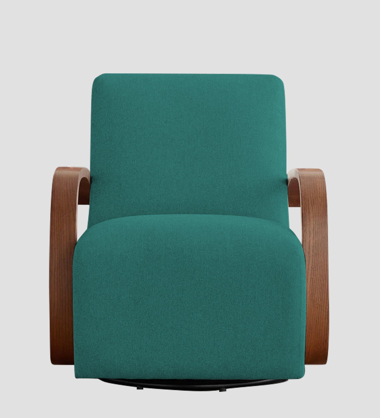 Balma Fabric Swivel Chair in Sea Green Colour