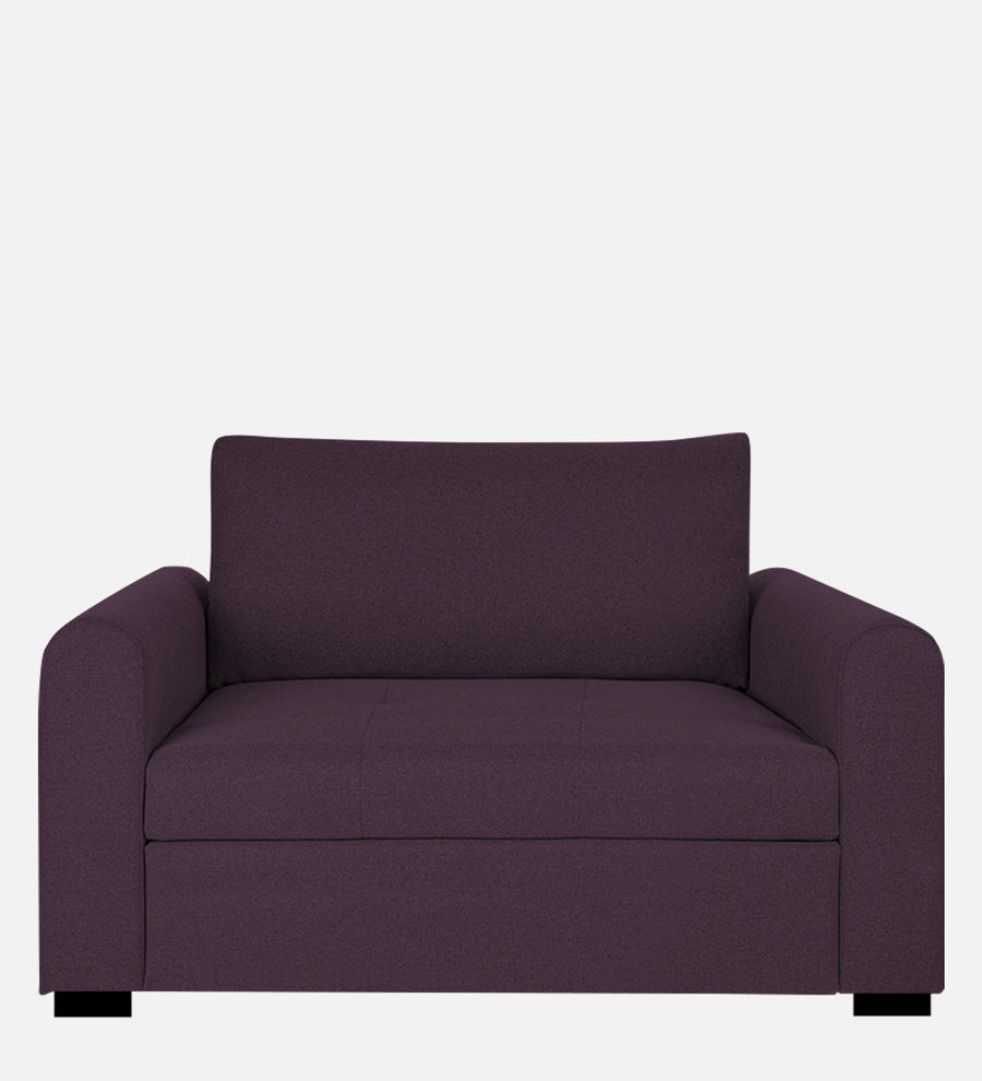 Sigma Fabric 1 Seater Sofa In Greek Purple Colour - Febonic Living