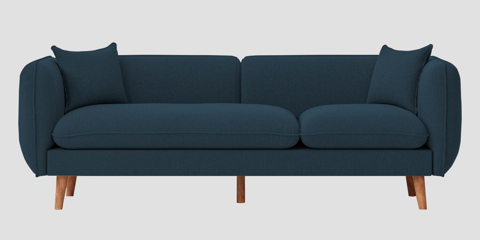 Reva Fabric 3 Seater Sofa In Cool Blue Colour - Febonic Living