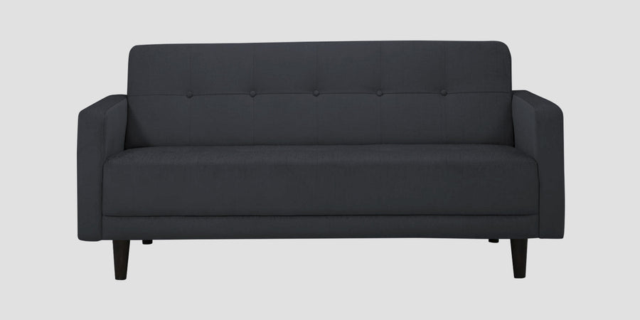 Noha Fabric 2 Seater Sofa In Charcoal Grey Colour - Febonic Living
