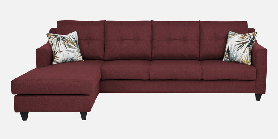 Welly Fabric Rhs Sectional Sofa 3 Lounger In Blaze Red Colour - Febonic Living