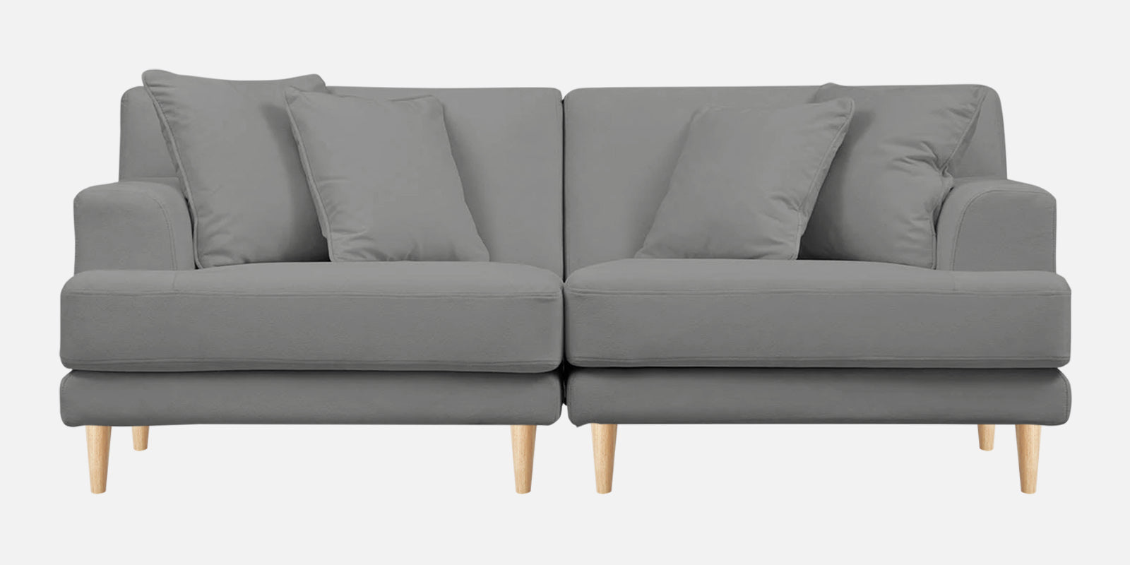 Woody Fabric 3 Seater Sofa in Concrete Grey Colour