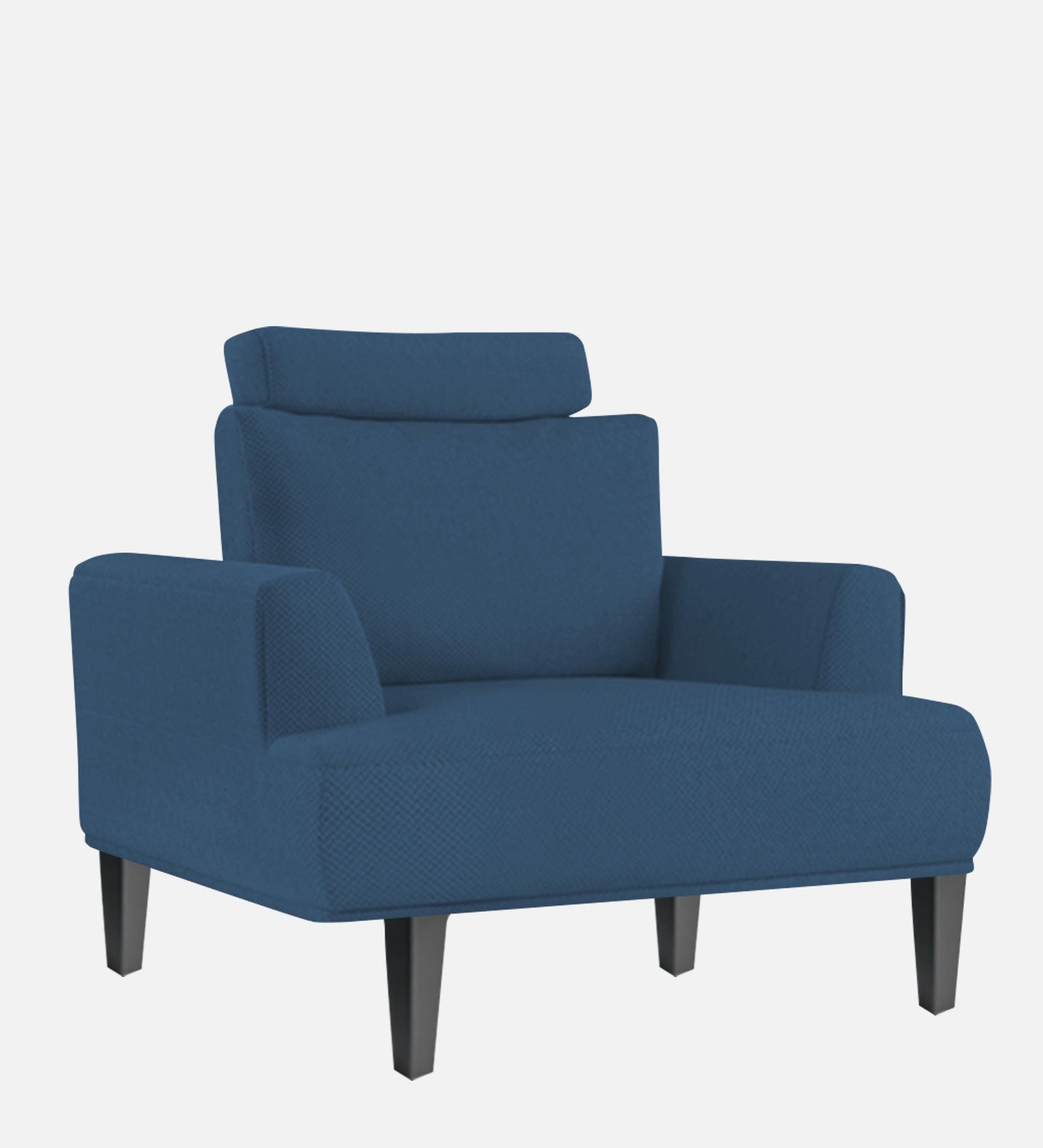 Como Fabric 1 Seater Sofa in Light Blue Colour