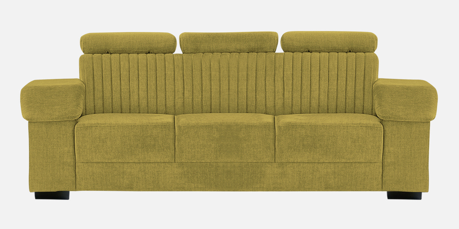 Draco Fabric 3 Seater Sofa In Parrot Green Colour - Febonic Living