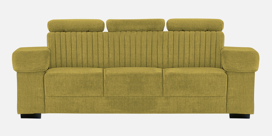 Draco Fabric 3 Seater Sofa In Parrot Green Colour - Febonic Living