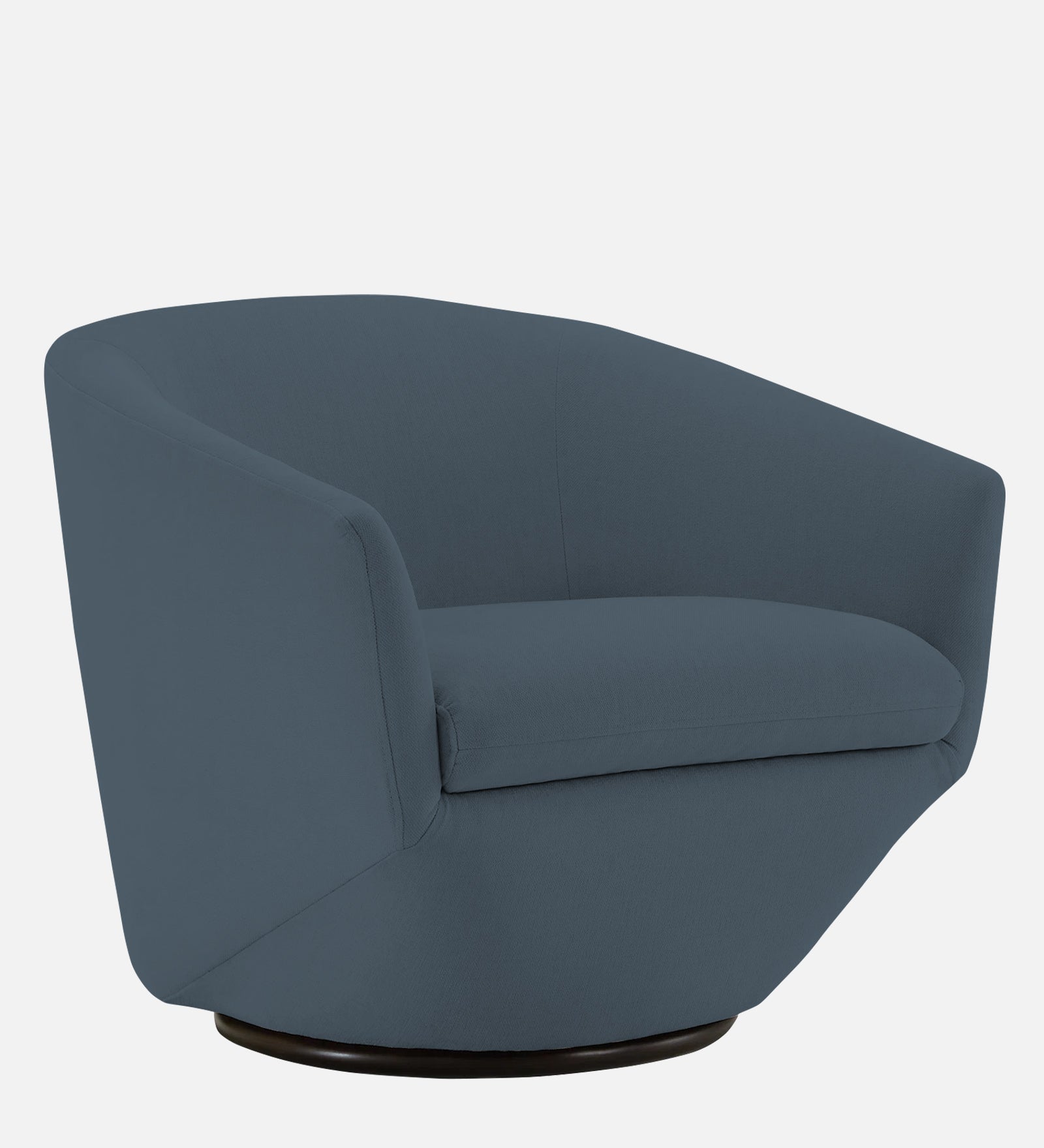 Haddie Velvet Swivel Chair in Oxford Blue Colour