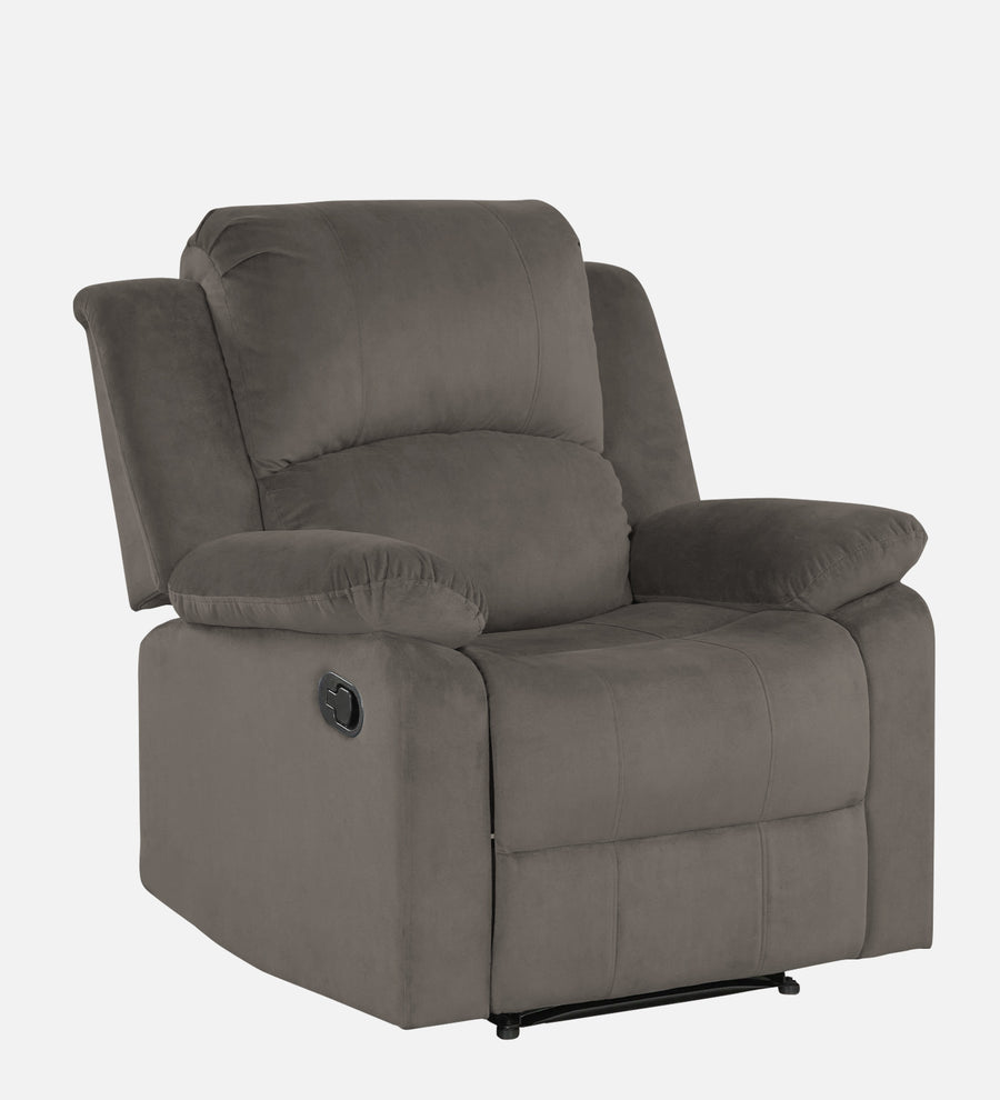 Henry Fabric 1 Seater Motorized Recliner In Battle Grey Colour - Febonic Living