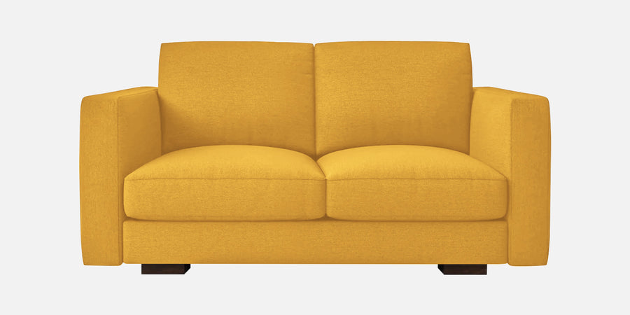 Messy Fabric 2 Seater Sofa In Bold Yellow Colour - Febonic Living