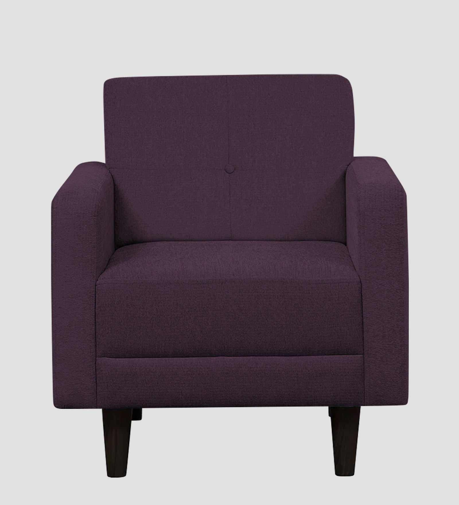 Noha Fabric 1 Seater Sofa In  Greek Purple Colour - Febonic Living