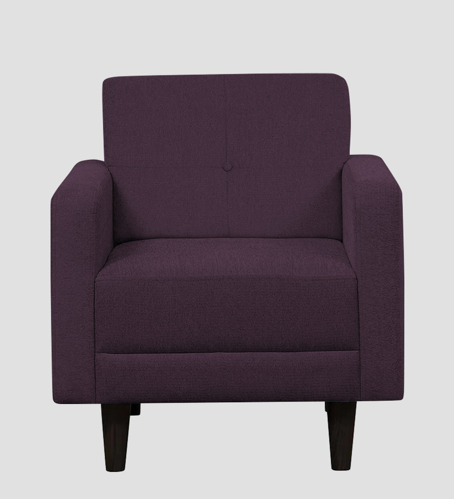 Noha Fabric 1 Seater Sofa In Greek Purple Colour - Febonic Living