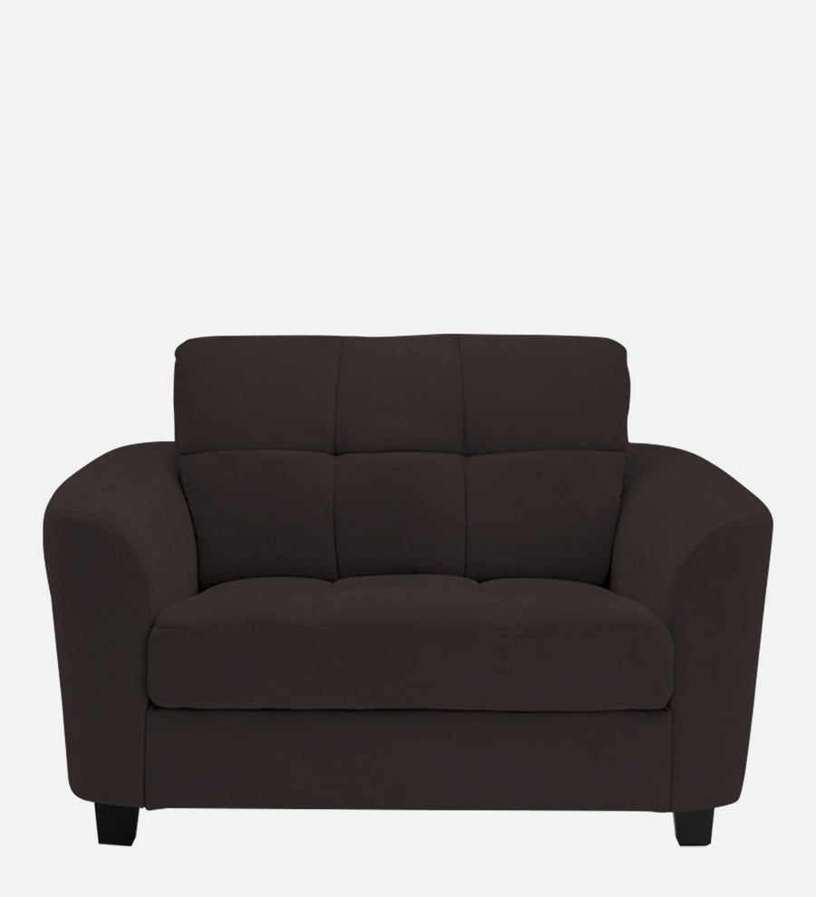 Mulan Fabric 1 Seater Sofa In Pebble Brown Colour - Febonic Living