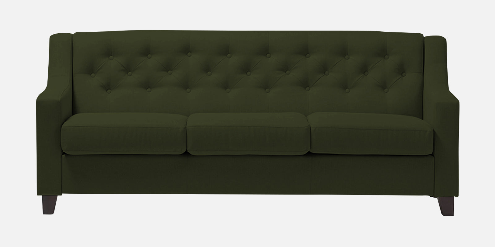 Baidy Fabric 3 Seater Sofa in Olive Green Colour