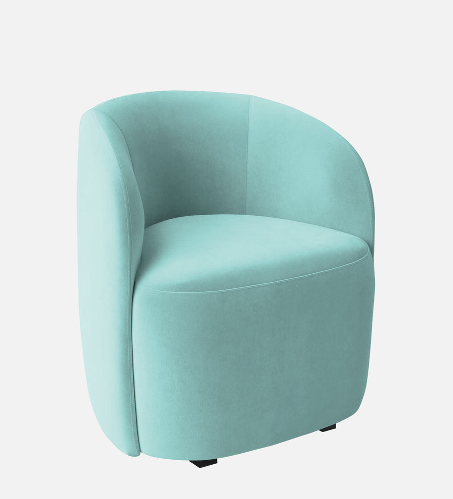 Lucky Velvet Lounge Chair In Barmunda Aqua Colour - Febonic Living