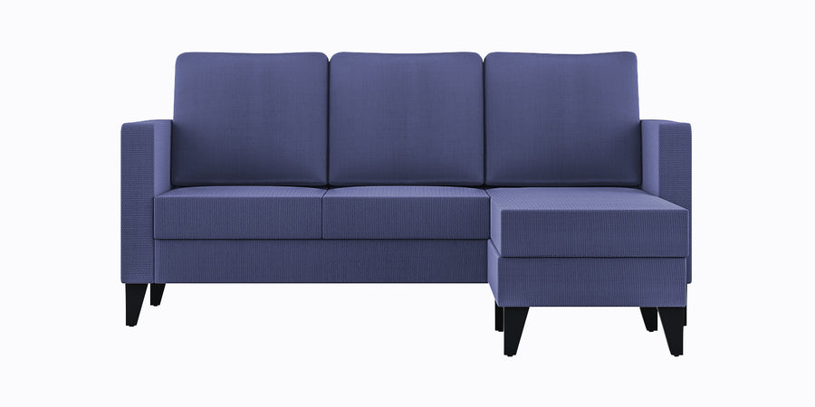 Nori Fabric Lhs Sectional Sofa 2 Lounger In Slate Blue Colour - Febonic Living