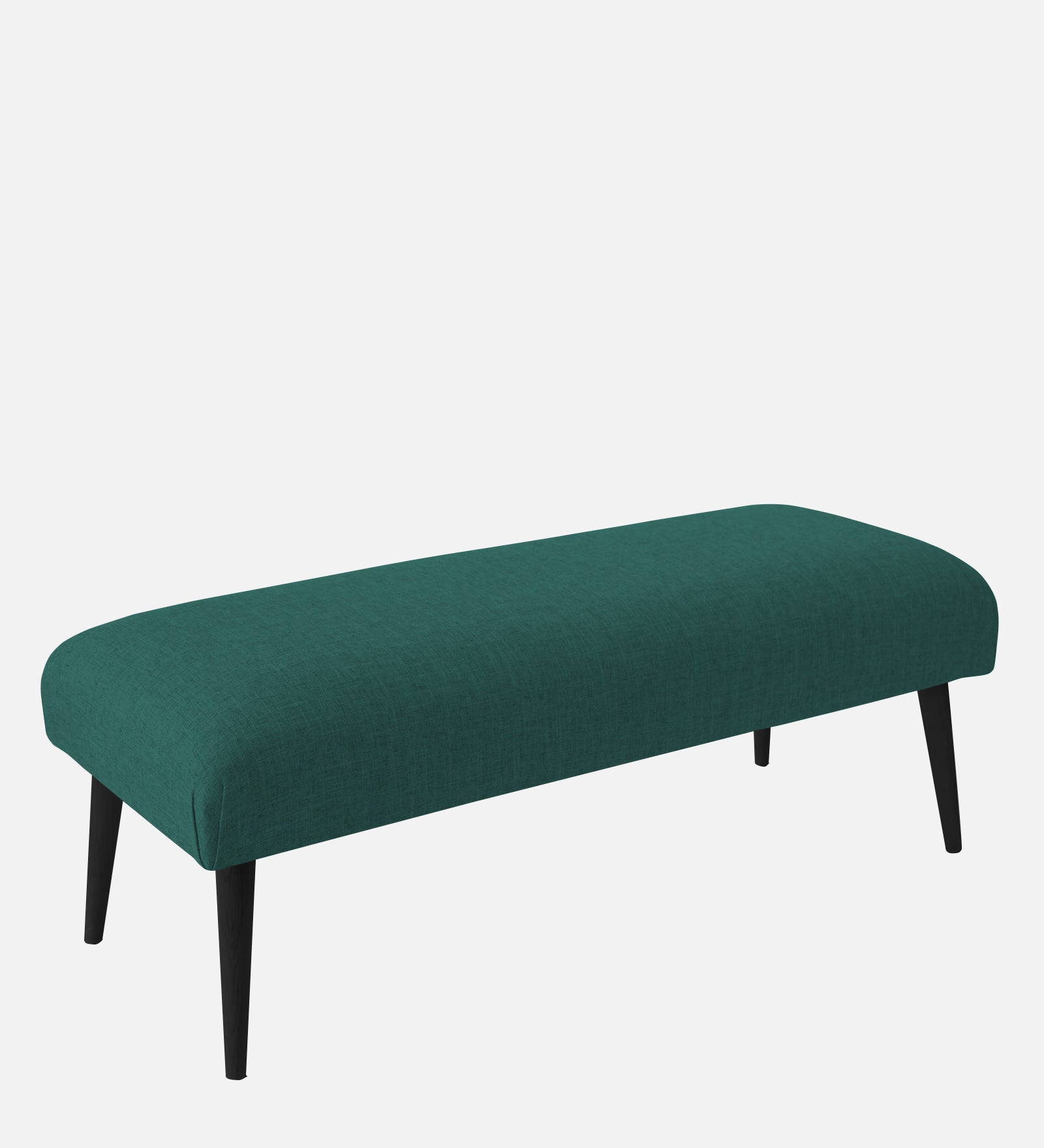 Adon Velvet Bench In Pine Green Colour