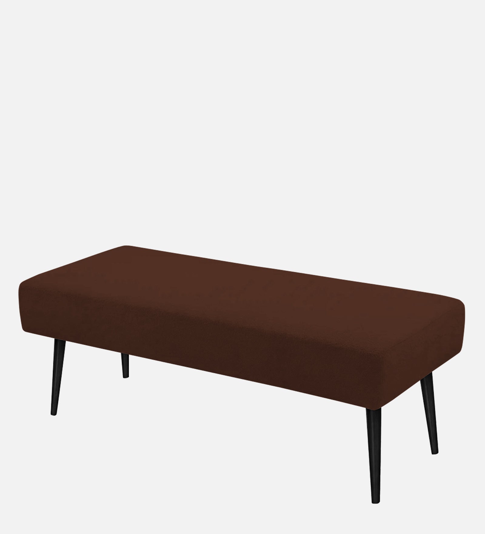 Orbit Fabric Bench In Coffee Brown Colour