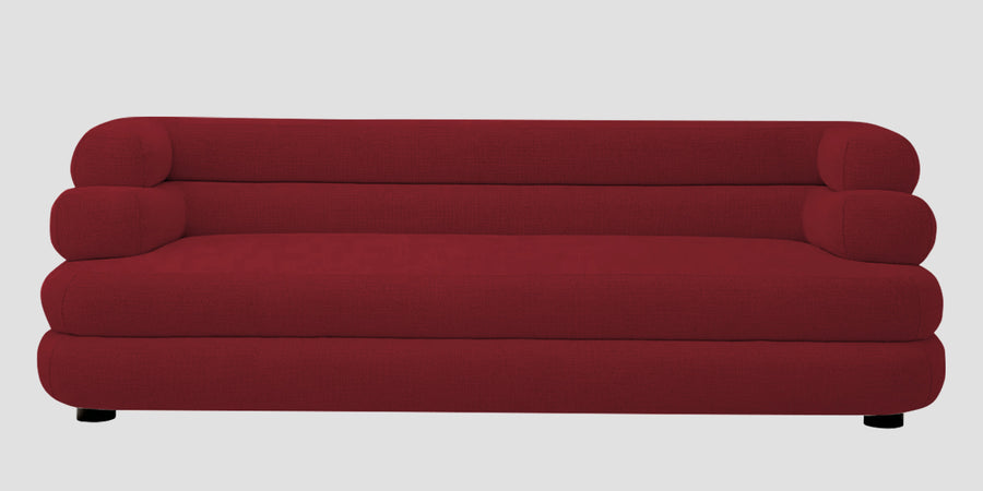 Wener Fabric 3 Seater Sofa In Chilli Red Colour - Febonic Living