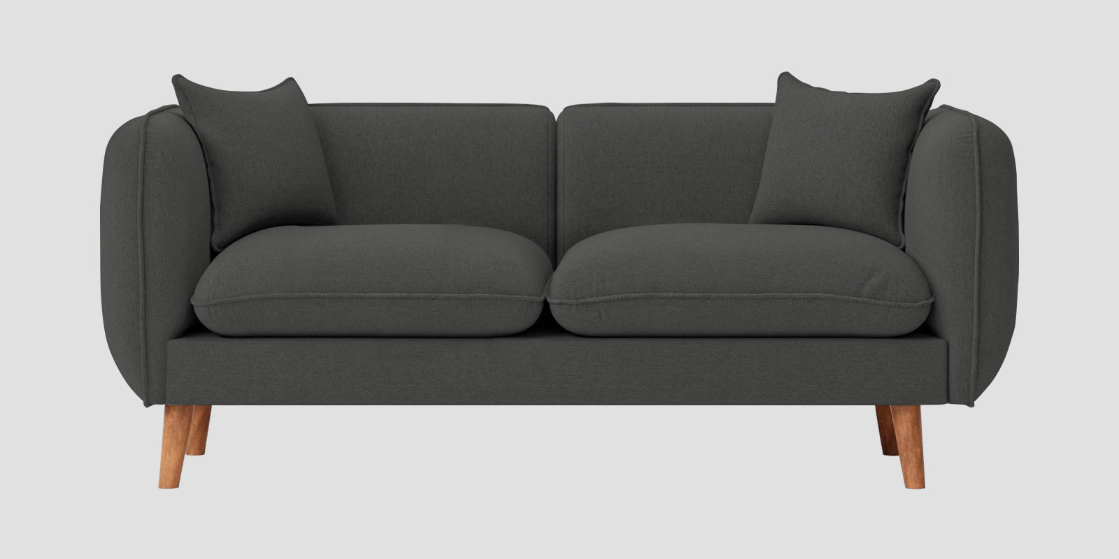 Reva Fabric 2 Seater Sofa In Stone Grey Colour - Febonic Living