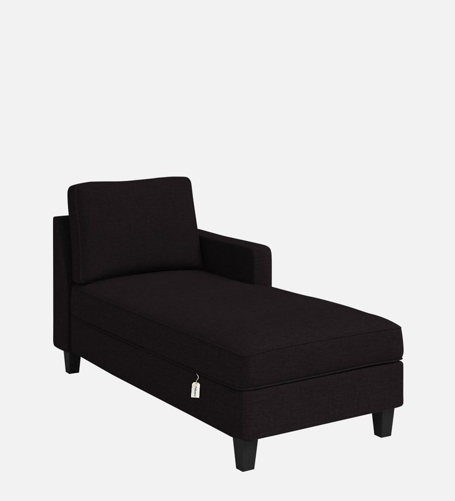 Royee Fabric Rhs Chaise Lounger In Cara Brown Colour With Storage - Febonic Living