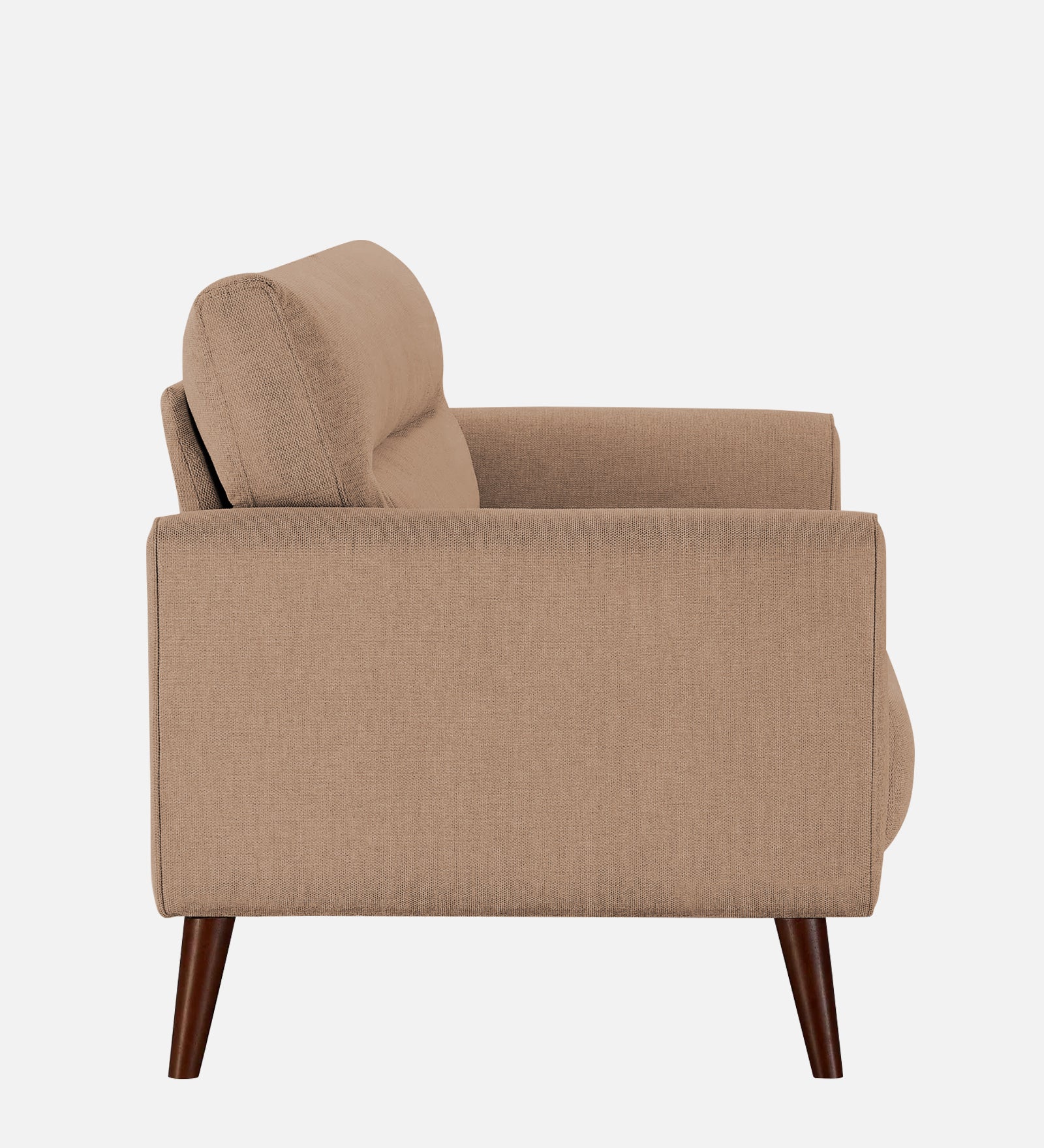 Castro Fabric 1 Seater Sofa in Cosmic Beige Colour