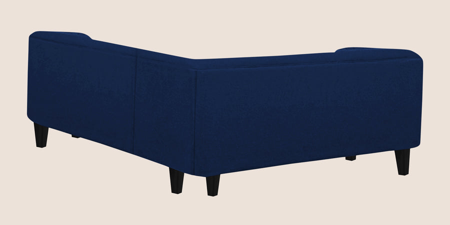 Niki Fabric Corner Sofa In Royal Blue Colour - Febonic Living