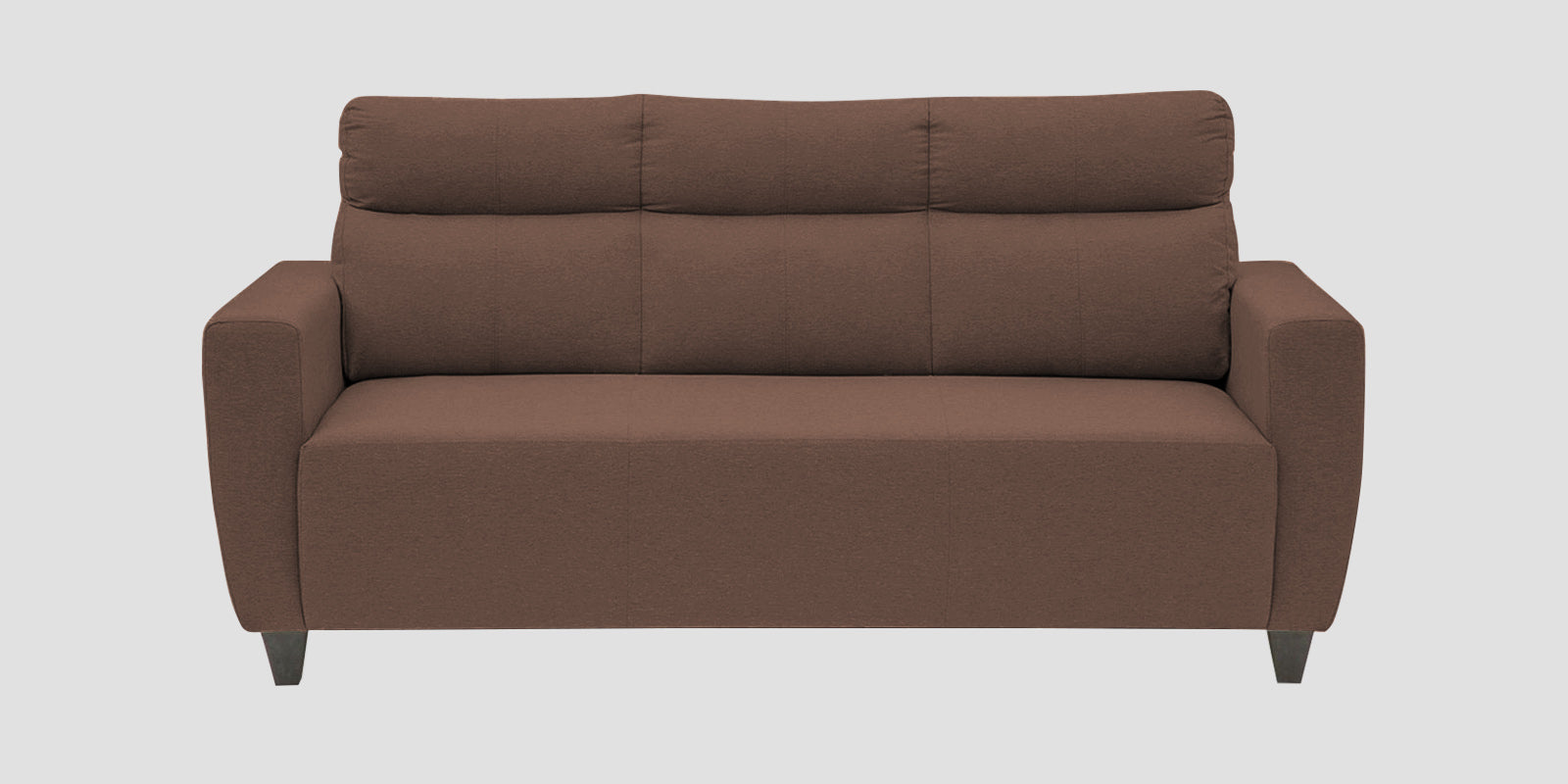 Honor Fabric 3 Seater Sofa In Latte Brown Colour - Febonic Living