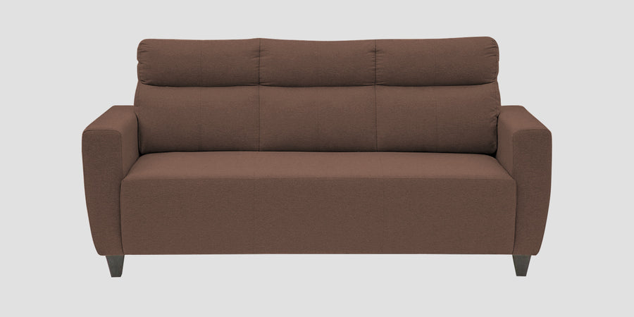 Honor Fabric 3 Seater Sofa In Latte Brown Colour - Febonic Living
