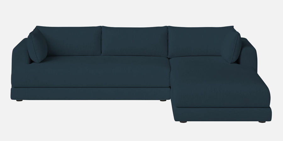 Ziggy Fabric Lhs Sectional Sofa 3 Lounger In Cool Blue Colour - Febonic Living