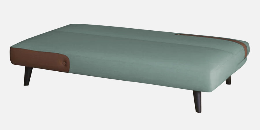 Vedan Fabric 3 Seater Convertible Sofa Cum Bed In Suka Blue Colour - Febonic Living