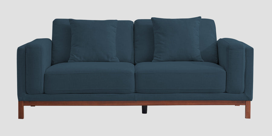 Borry Fabric 3 Seater Sofa In Cool Blue Colour - Febonic Living