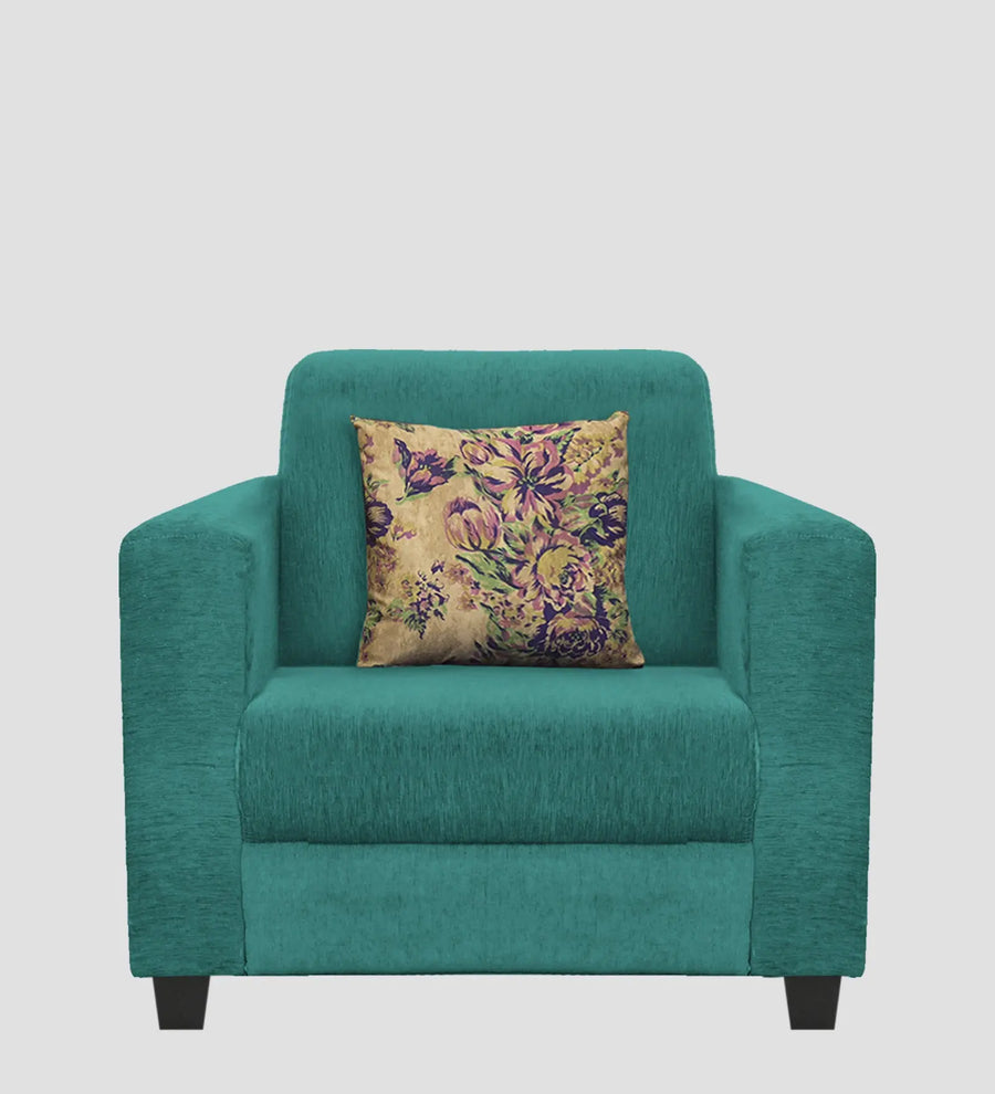 Lipu Fabric 1 Seater Sofa In Sea Green Colour - Febonic Living