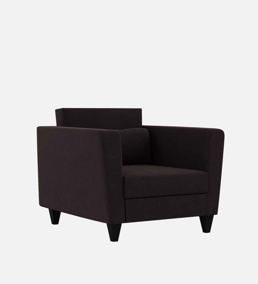 Tokyo Fabric 1 Seater Sofa In Cara Brown Colour - Febonic Living