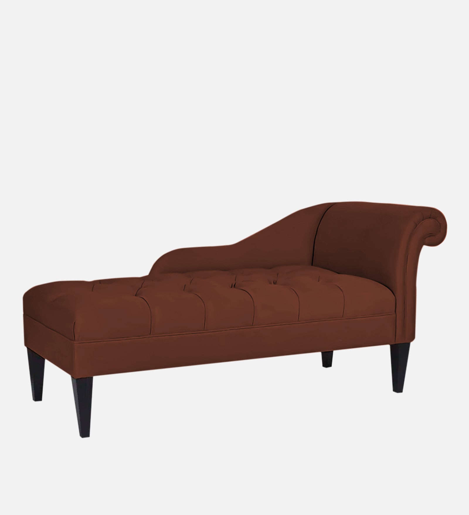 Adria Fabric LHS Chaise Lounger in Coffee Brown Colour