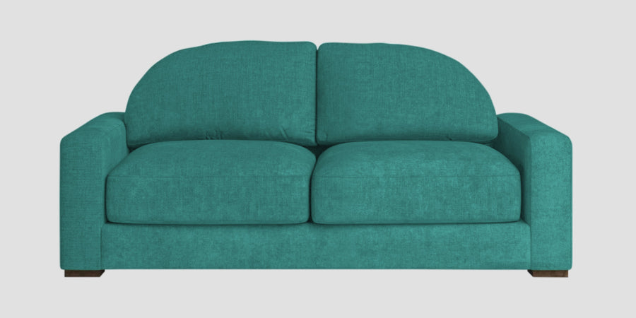 Dara Fabric 2 Seater Sofa In Sea Green Colour - Febonic Living